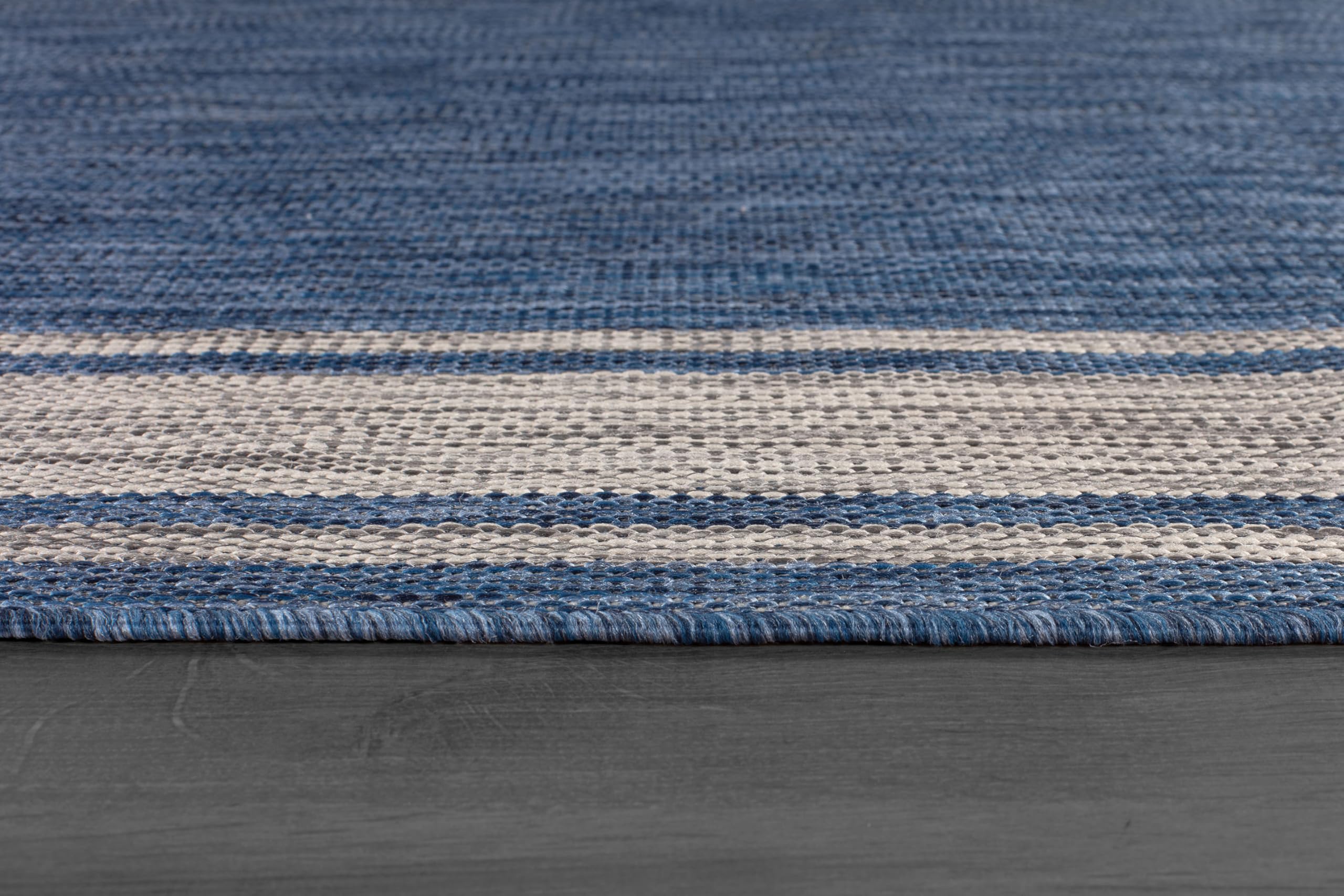 Beverly Rug Outdoor Rug 5x7 Modern Bordered Area Rugs for Indoor and Outdoor Patio Deck Porch Garden Waterproof Weather Sun Resistant Washable Outside Carpet (5 x 7 Beige)