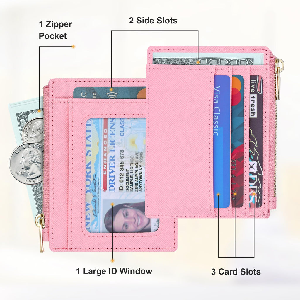 Sodsay Card Case Slim Front Pocket Wallet for Women Credit Card Holder with Keychain | Slim, Credit Card Holder, Front Pocket, with Keychain | Slim