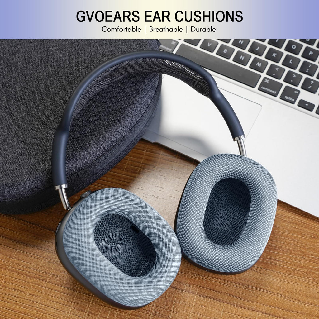 Ear Cushions for AirPods Max - Mesh Fabric Ear Cups Cover Replacement - Upgraded Cushion for Apple Air Pods Max Headphones (Green)