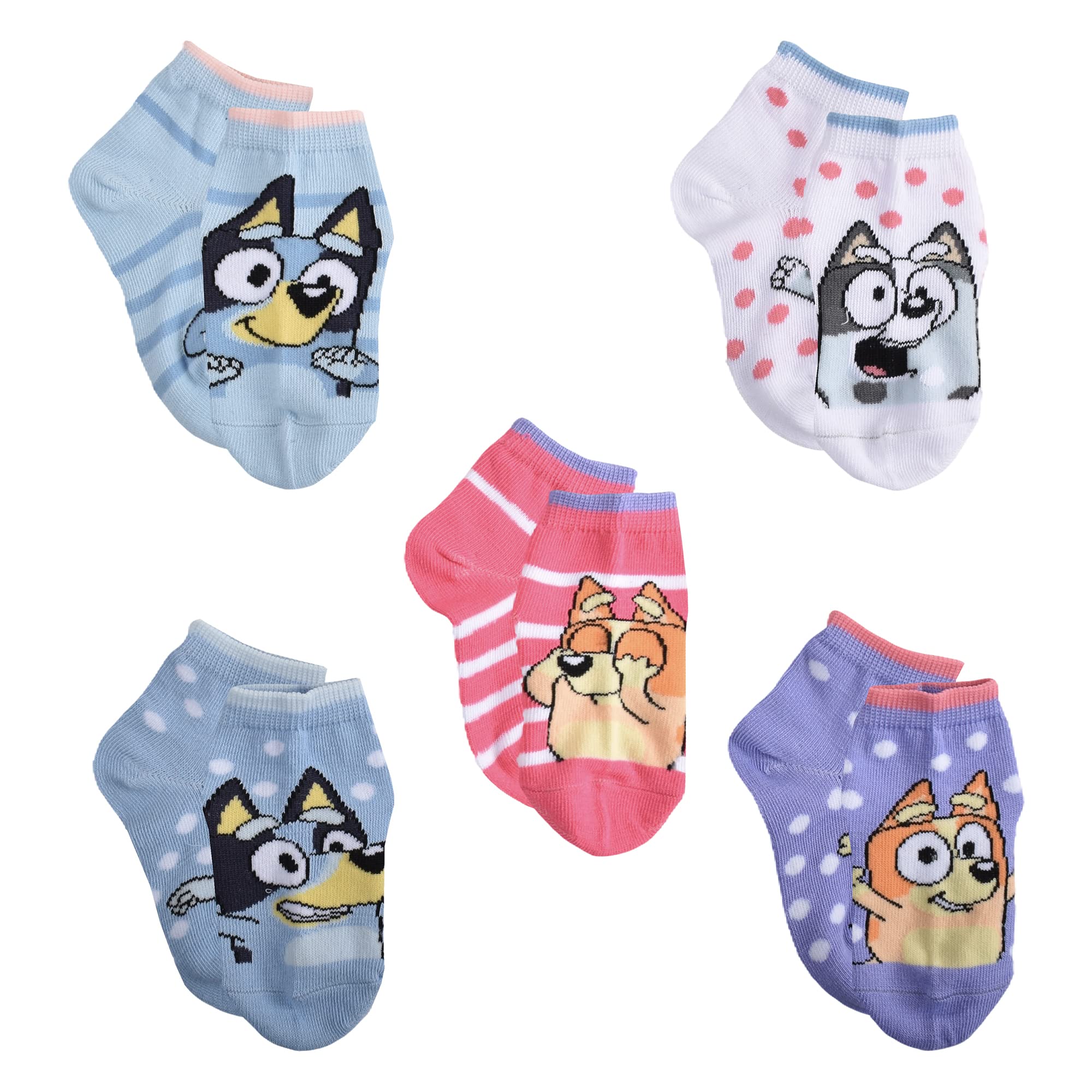 Bluey 5PK CHEER SHORTIE SOCKS