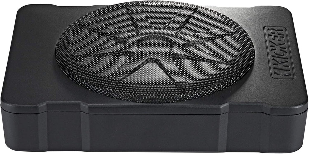 KICKER 46HS10 Hideaway Compact Powered Subwoofer, 10-Inch