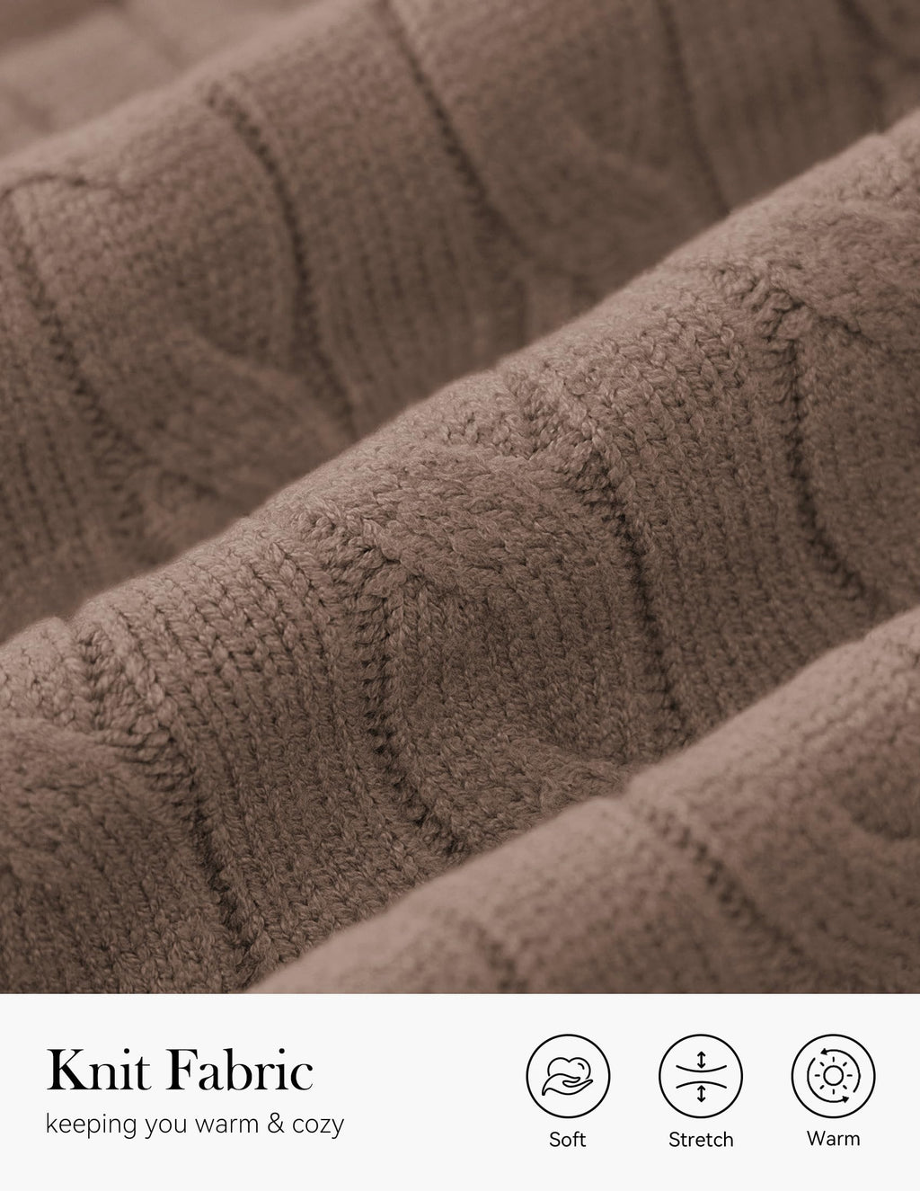 PRETTYGARDEN Spring Cable Knit Oversized Sweaters for Women 2026 Polo V Neck Long Sleeve Casual Chunky Sweater Pullover Tops