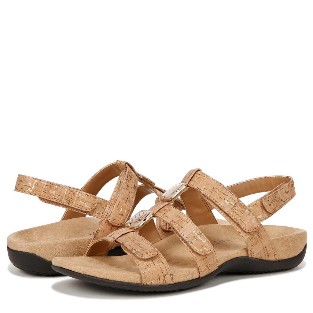 Vionic Women's Women's Rest Amber Backstrap Sandal - Ladies Adjustable Walking Sandals with Concealed Orthotic Arch Support