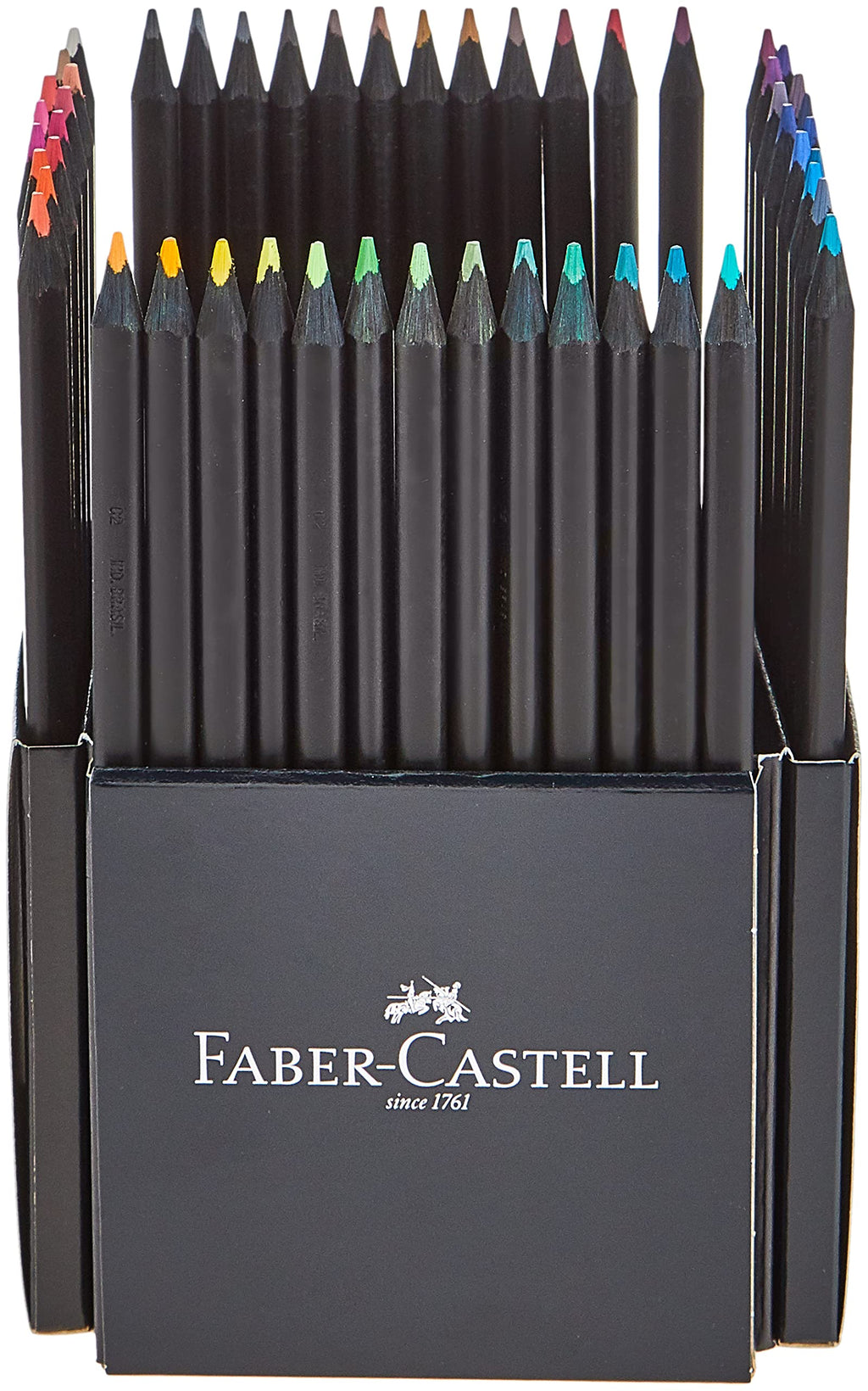Faber-Castell Black Edition Colored Pencils| Great Back to School Art Supplies | Classic (12 Count)