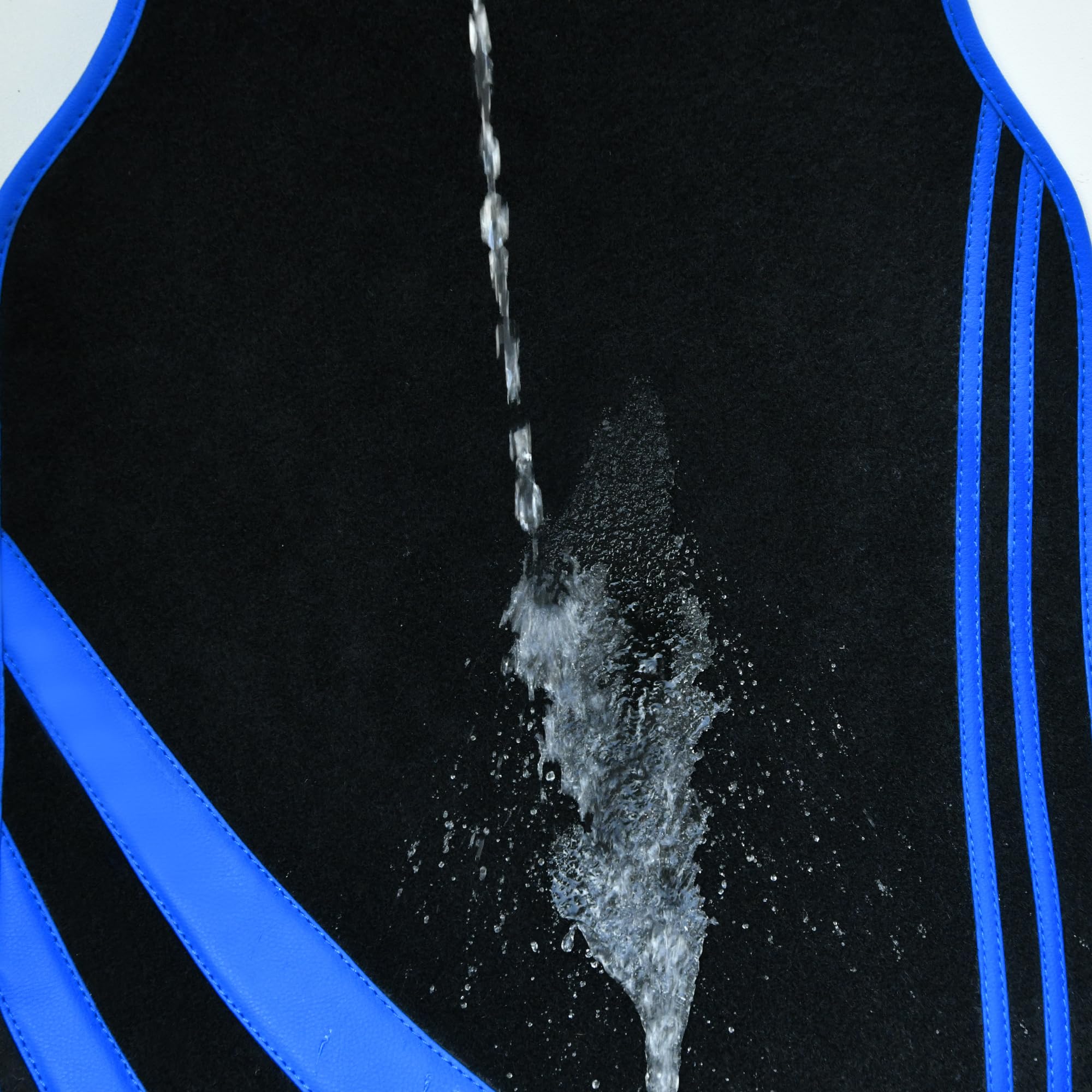 CAR PASS Car Seat Covers Full Set for Women Girls with Waterproof Car Floor Mats,Anti-Slip Leather Steering Wheel Cover,Universal Fit for SUVs,Vans,Trucks,Sedans,Cars (Combo Set,Black & Pink)