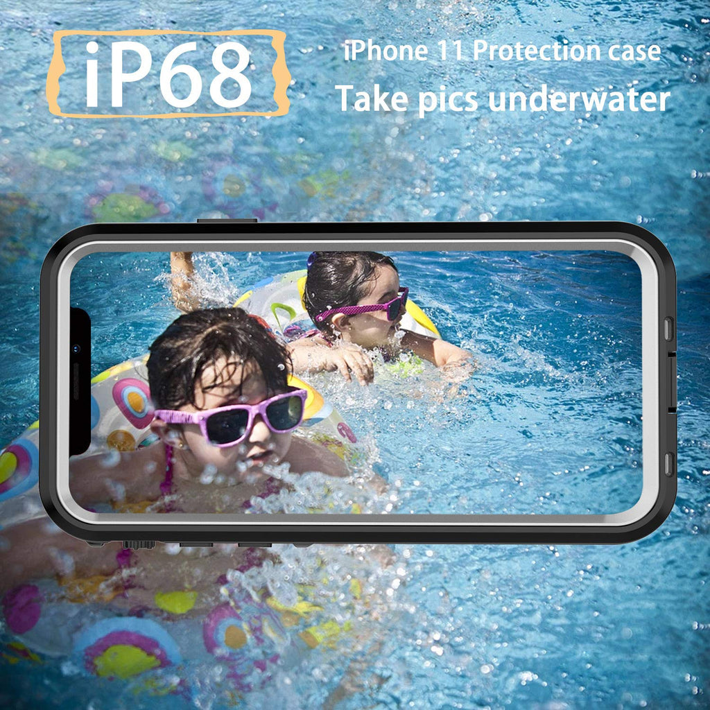 iPhone 13 Pro Case, Waterproof & Shockproof Phone Case, Full Protection, IP68, 6.1 Inch, Black