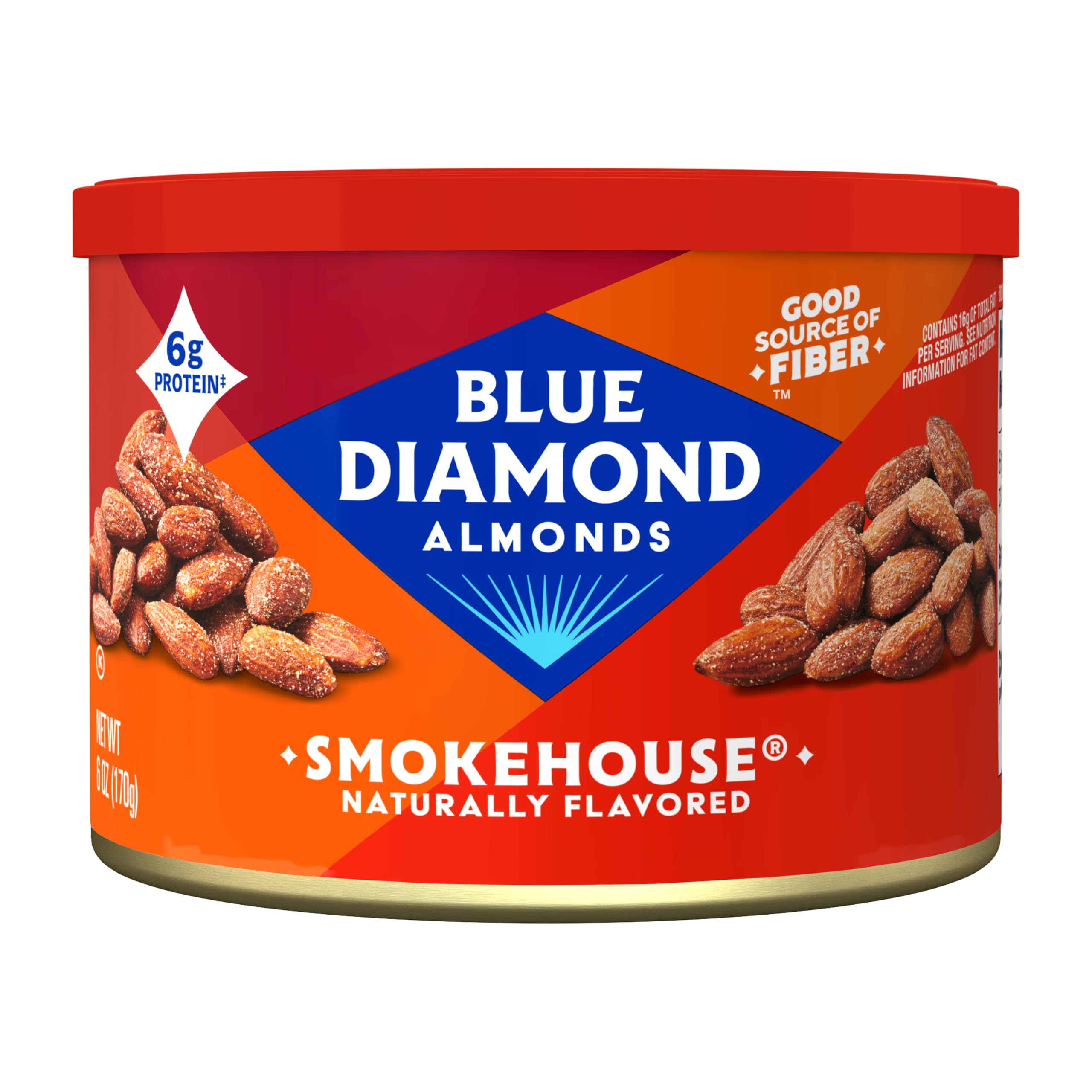 Blue Diamond Almonds Sriracha Flavored Snack Nuts, 6 Oz Resealable Can (Pack of 1)