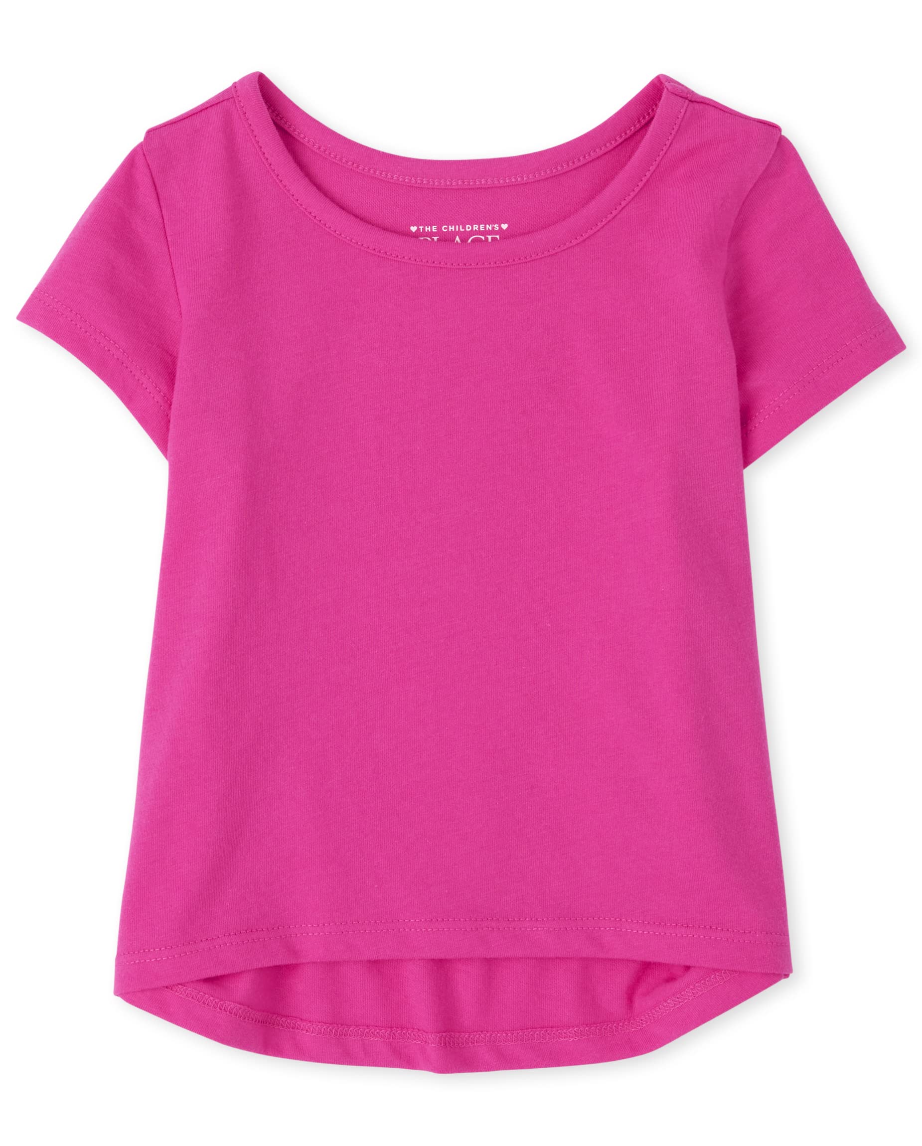 The Children's Place Baby Girls' and Toddler High Low Layering Tee
