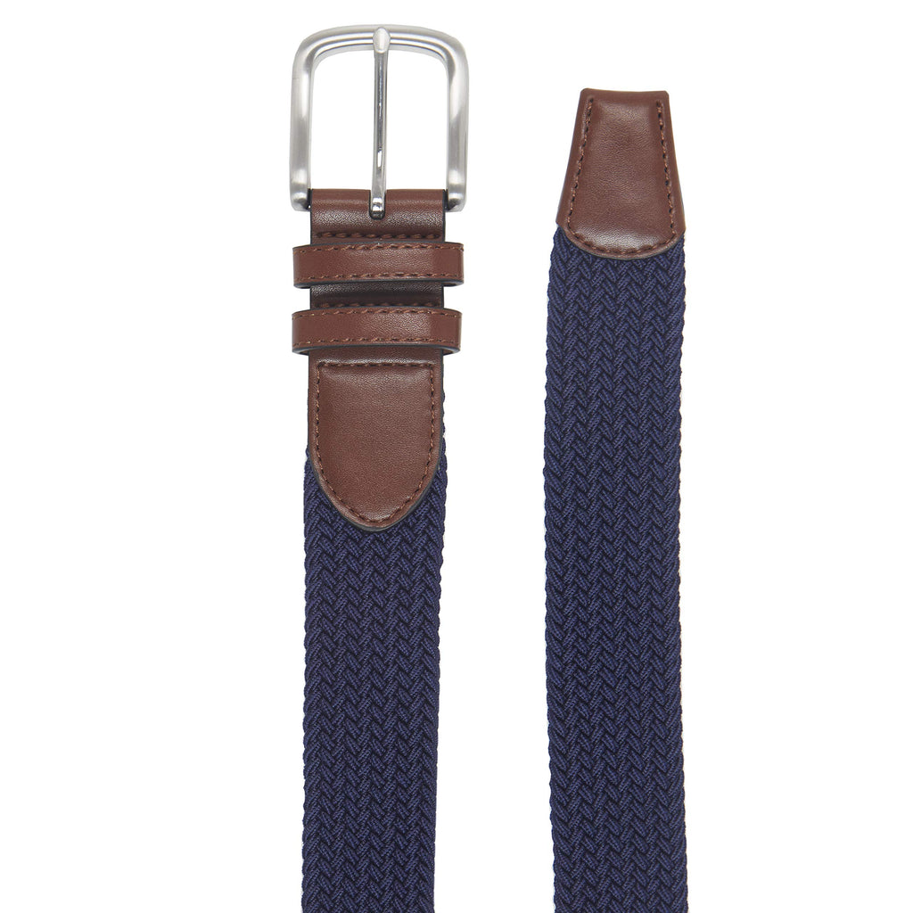 Amazon Essentials Men's Stretch Woven Braid Belt for Jeans