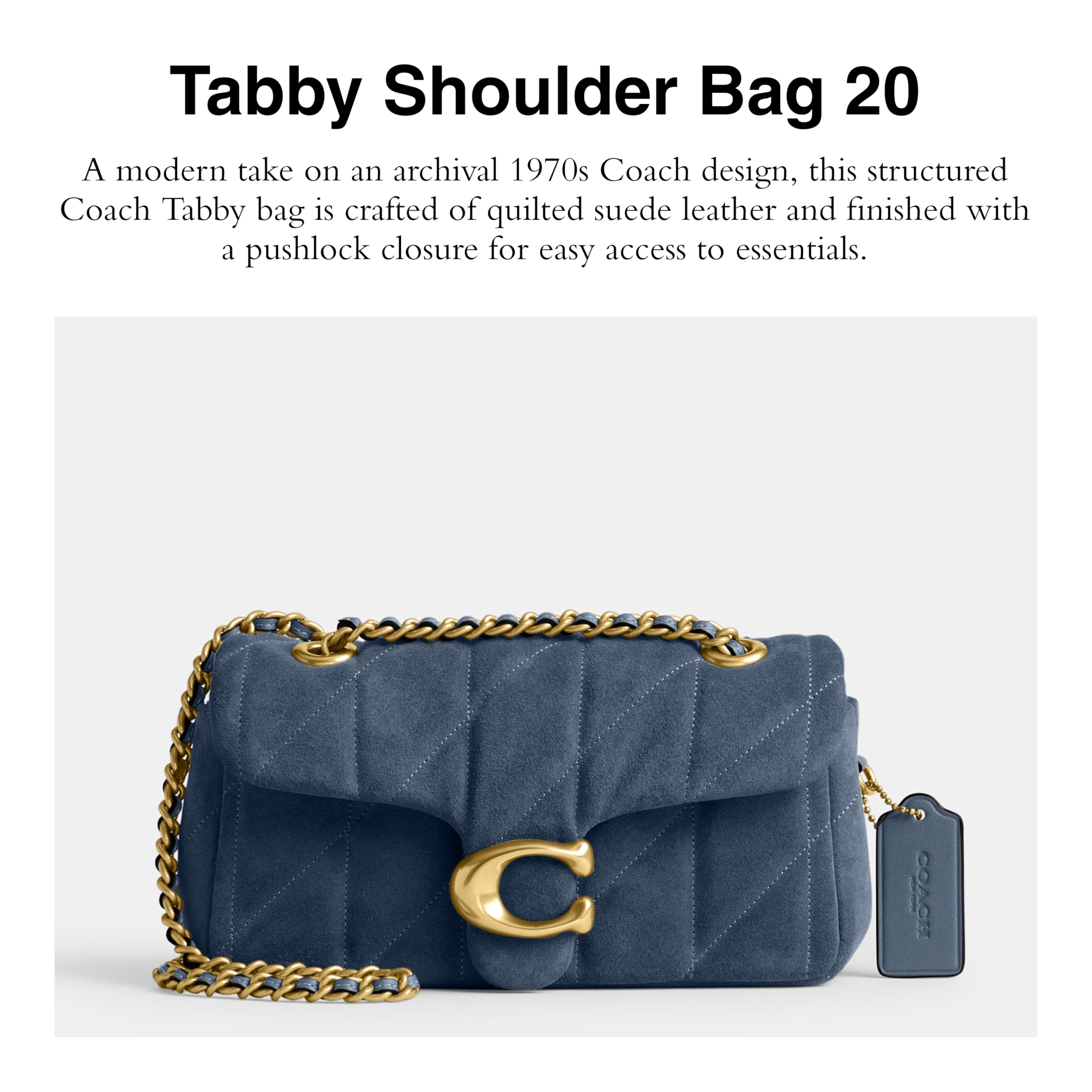 COACH Women's Quilted Leather Tabby 20 Shoulder Bag