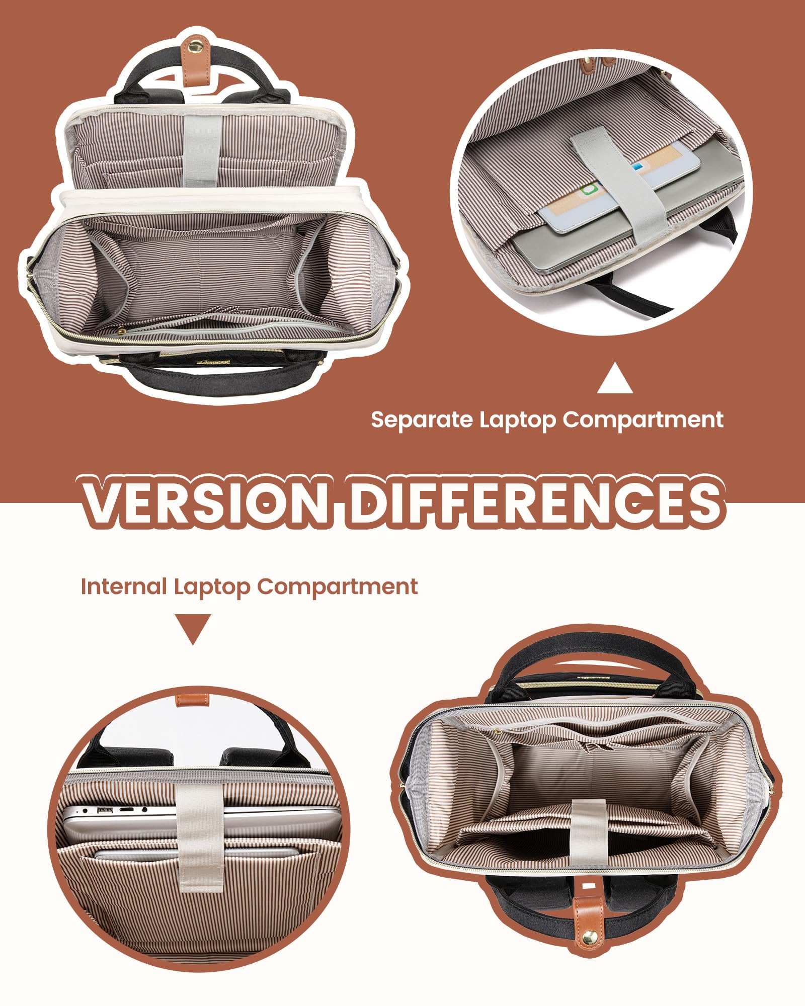 LOVEVOOK Laptop Backpack for Women, 15.6 inch Waterproof Nurse Bag Teacher Work Backpack Purse for Women, Travel Computer Backpack for College Office Business Ladies