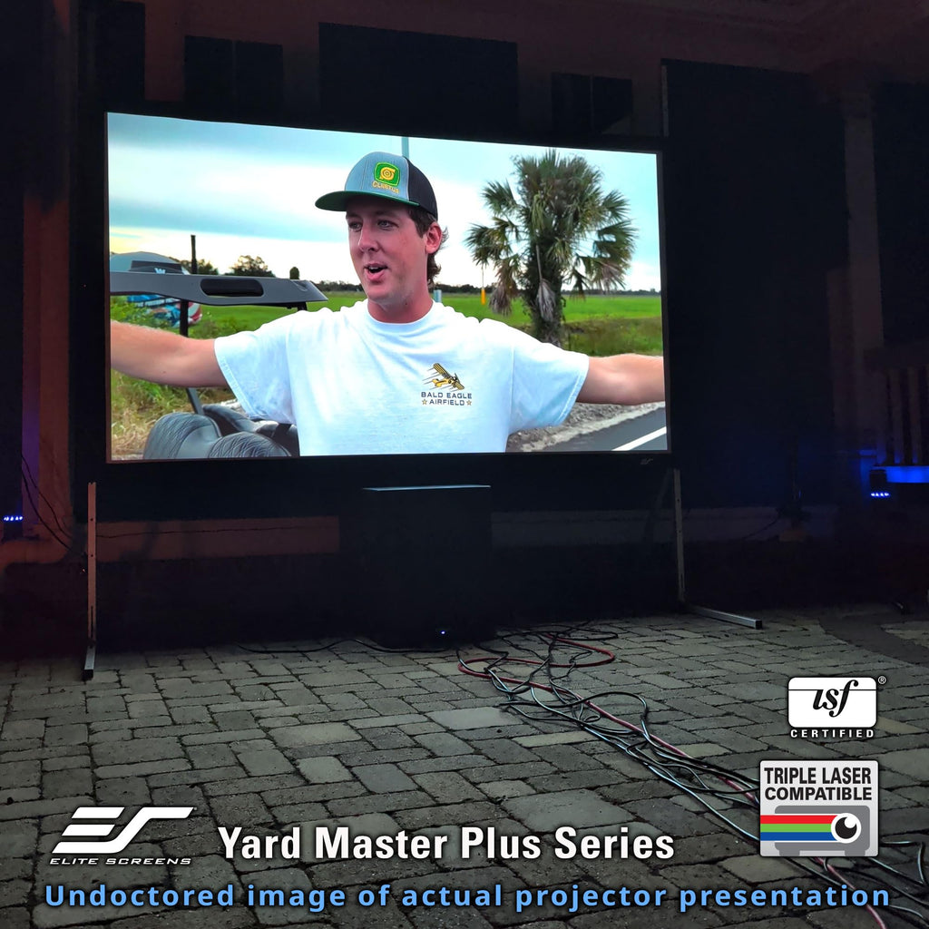 Elite Screens 100-inch Wraith Veil DUAL, 16:9, 0.8 Gain, 150° Viewing Angle, Front & Rear Projection Screen, Yardmaster 2 OMS100H2-Dual