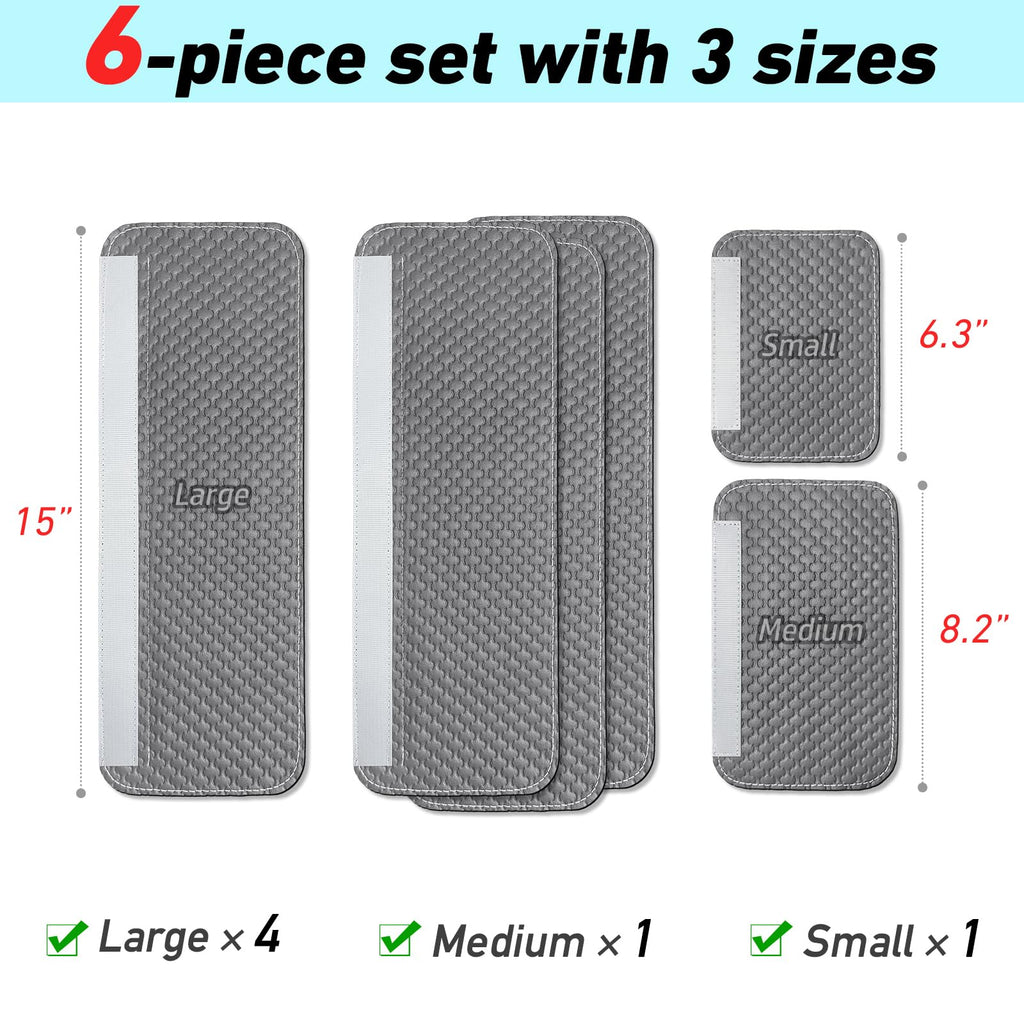 Refrigerator Door Handle Covers, Set of 4, Performance Appliance Handle Covers, Non-Slip Fridge Door Handle Covers, Keep Your Kitchen Clean, Microwave Oven Dishwasher door Handle Protectors(Brown)