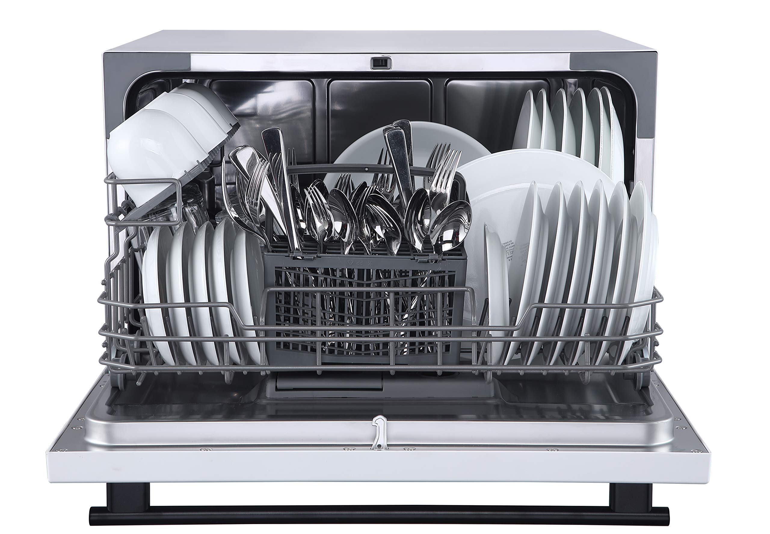 Farberware Compact 6-Place Setting Dishwasher - Portable Mini Countertop Dishwasher with 7 Wash Programs - Perfect for Small Spaces Like Apartment, Dorm, Boat, Camper/RV