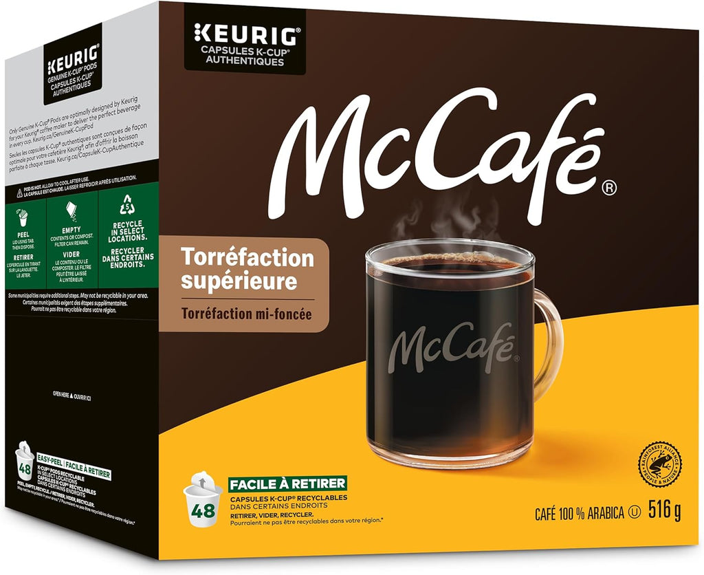 McCafe Premium Medium Dark Roast K-Cup Coffee Pods, 48 Count, For Keurig Coffee Makers
