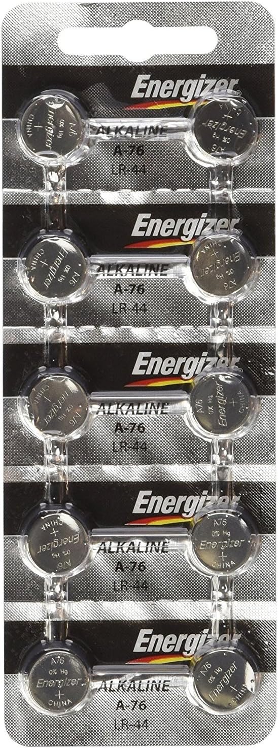 Energizer LR44 1.5V Button Cell Battery 10 pack (Packaging may vary)