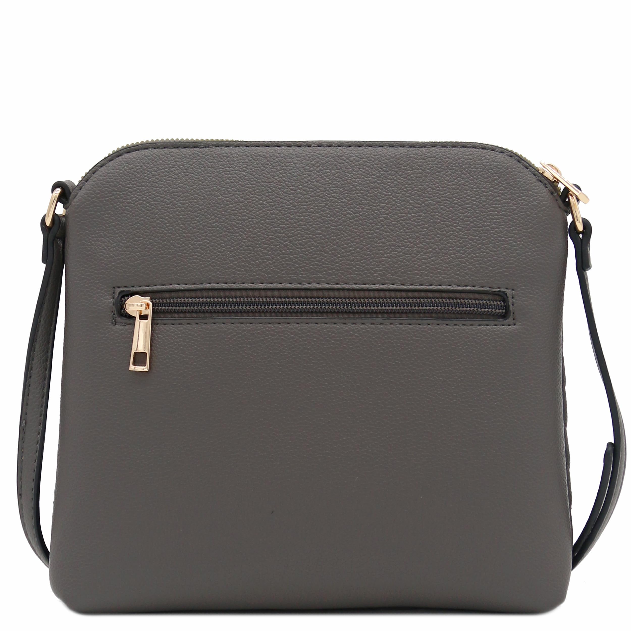 FashionPuzzle Chevron Quilted Medium Crossbody Bag with Tassel Accent