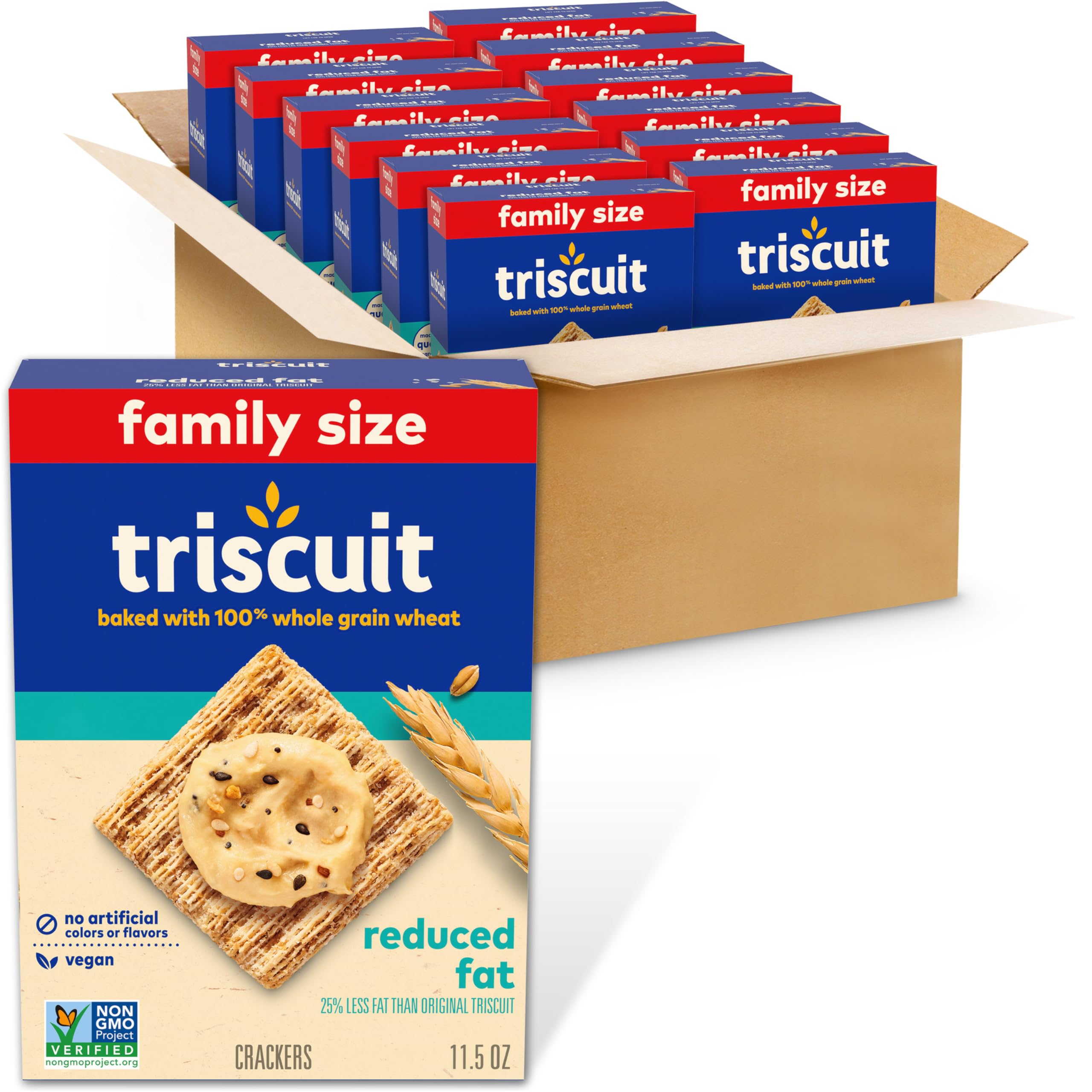 Triscuit Reduced Fat Whole Grain Wheat Crackers, 7.5 oz