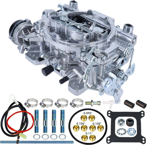 1406 Carburetor for Performer 600 CFM 4 Barrel Carburetor Square Bore AFB-style Air Valve Secondary Compatible with Silverado Corvette Mustang Mercury GMC Pickup Truck carb with Electric Choke