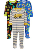 Simple Joys by Carter's Baby Boys 3 pack Snug Fit Footed Cotton Pajamas