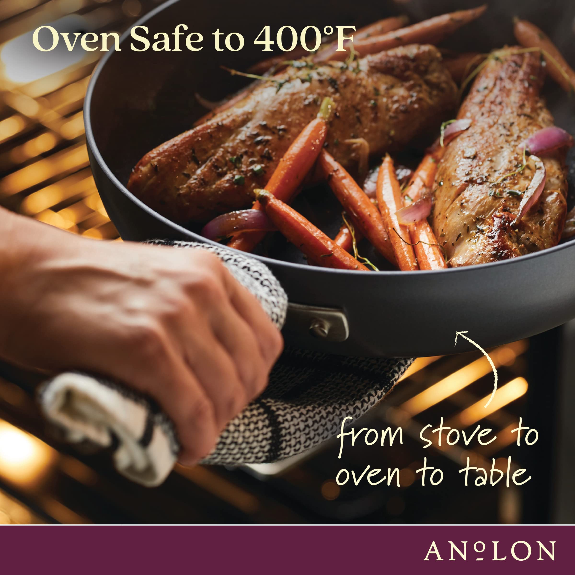 Anolon Advanced Home Hard Anodized Nonstick Sauce Pan/Saucepan with Straining and Lid, 2 Quart (2 Qt Straining Saucepan, Indigo)