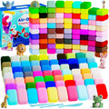 Air Dry Clay 102 Colors, Modeling Clay for Kids, Magic Clay, DIY Molding Clay Kit with Sculpting Tools, Soft and Non-Sticky, Arts and Crafts Gift for Boys Girls Kids