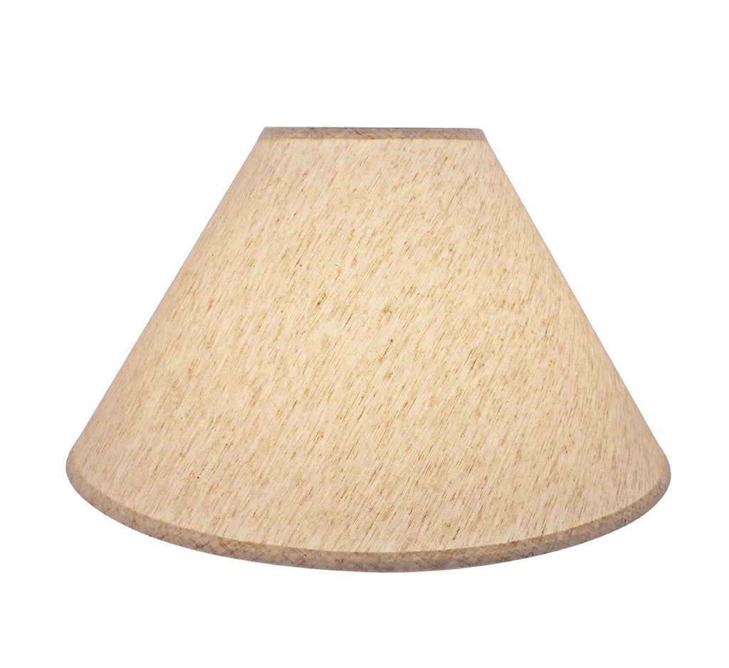 Aspen Creative 32083 Transitional Hardback Empire Shaped Spider Construction Lamp Shade in Brown, 18" wide (7" x 18" x 12 1/2")