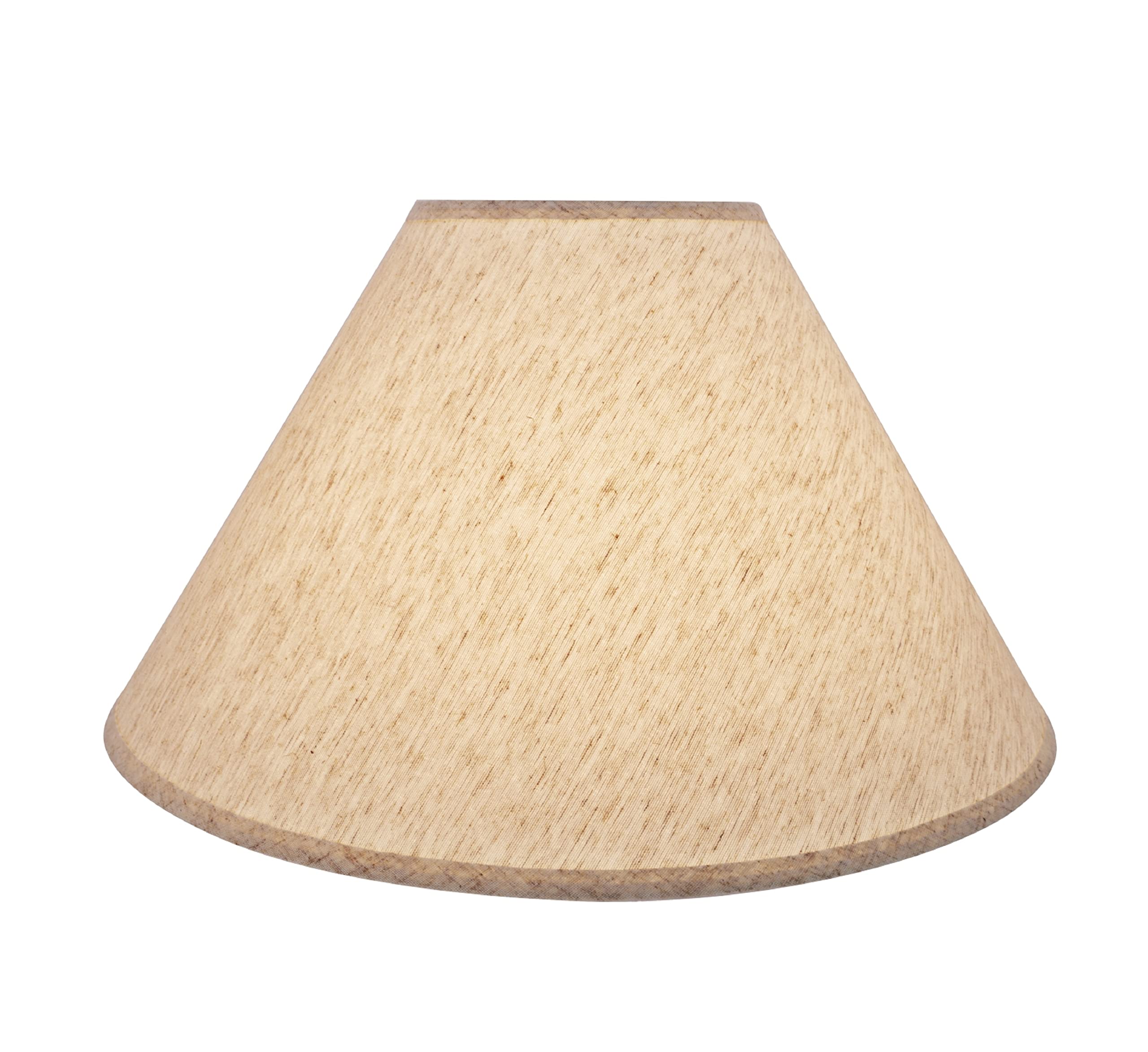 Aspen Creative 32083 Transitional Hardback Empire Shaped Spider Construction Lamp Shade in Brown, 18" wide (7" x 18" x 12 1/2")
