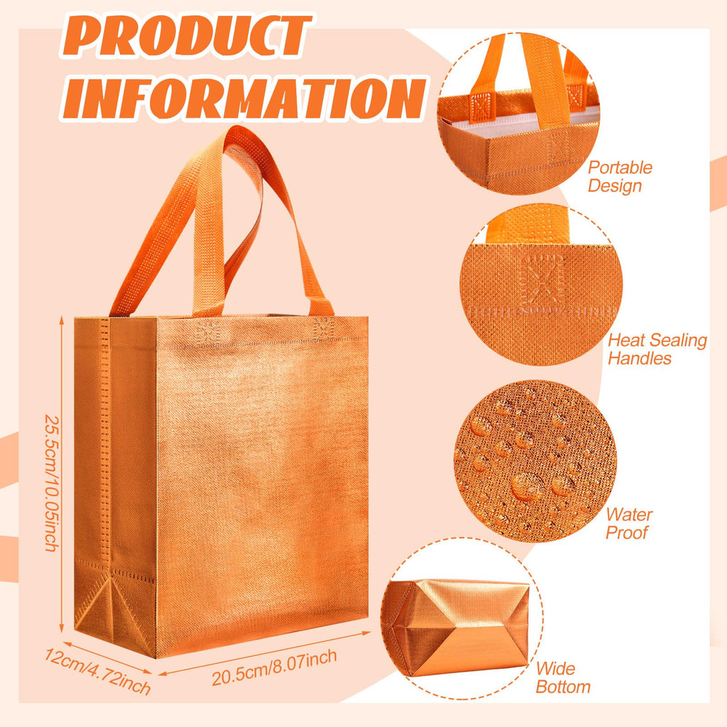 Eccliy 80 Pcs Reusable Gift Bags Set Glossy Grocery Gift Tote Bag with Hadnle for Wedding, Father's Day, Graduation, Summer Event (10 x 8 x 4.7 Inch,Black)