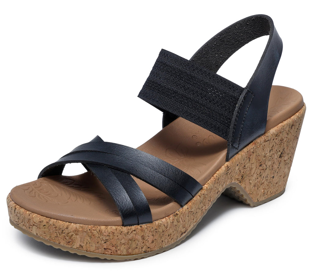Skechers womens Brystol - Night SkiesWedge Sandal