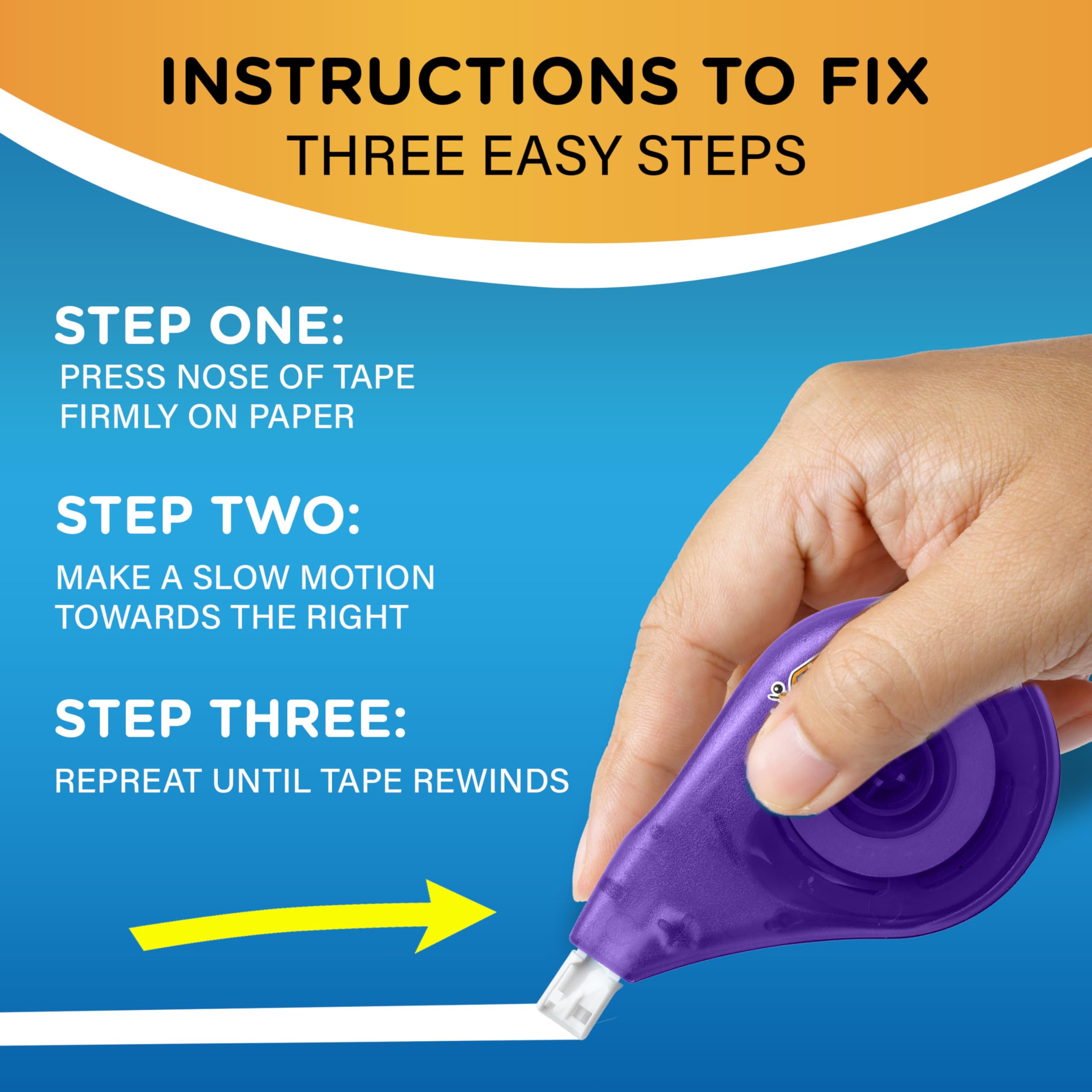 BIC Wite-Out Brand Exact Liner Correction Tape, 19.6 Feet, White, Fast, Clean and Easy to Use Tear-Resistant Tape, 10-Count