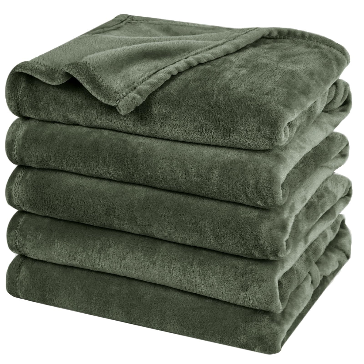 PHF Oversized King Big Fleece Blanket 120"x120", No Shed No Pilling Extra Large Soft Blanket, Giant 10'x 10' Lightweight for Bed, Sofa Travel and Camping, Suitable for All Season, Beige