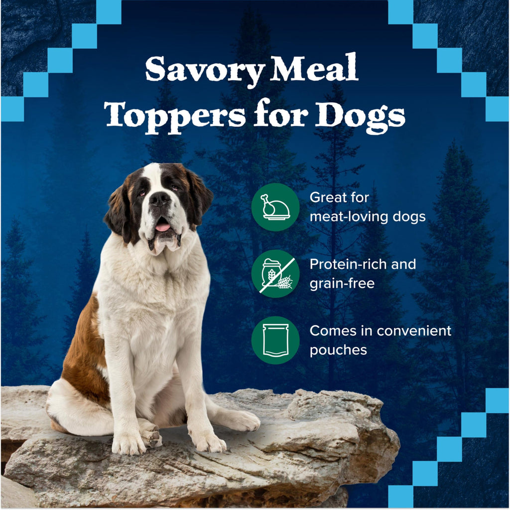 Blue Buffalo Wilderness Wild Cuts Trail Toppers Chunky Bites In Hearty Gravy - Beef - 3 Oz