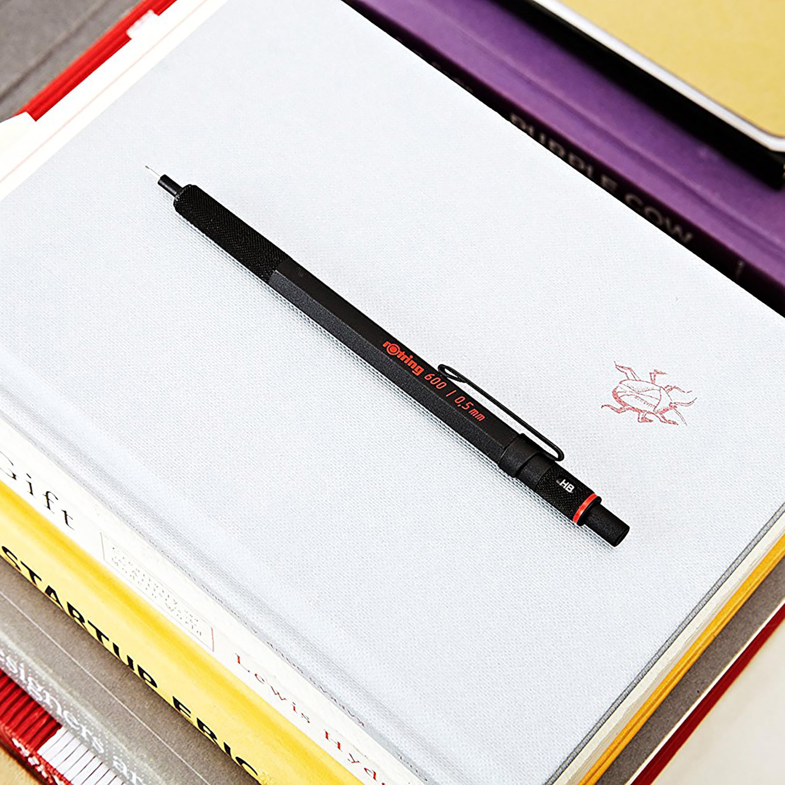 rOtring 600 Mechanical Pencil, 0.5mm, Black Barrel - For Writing, Drafting, Engineering, Architecture Professionals