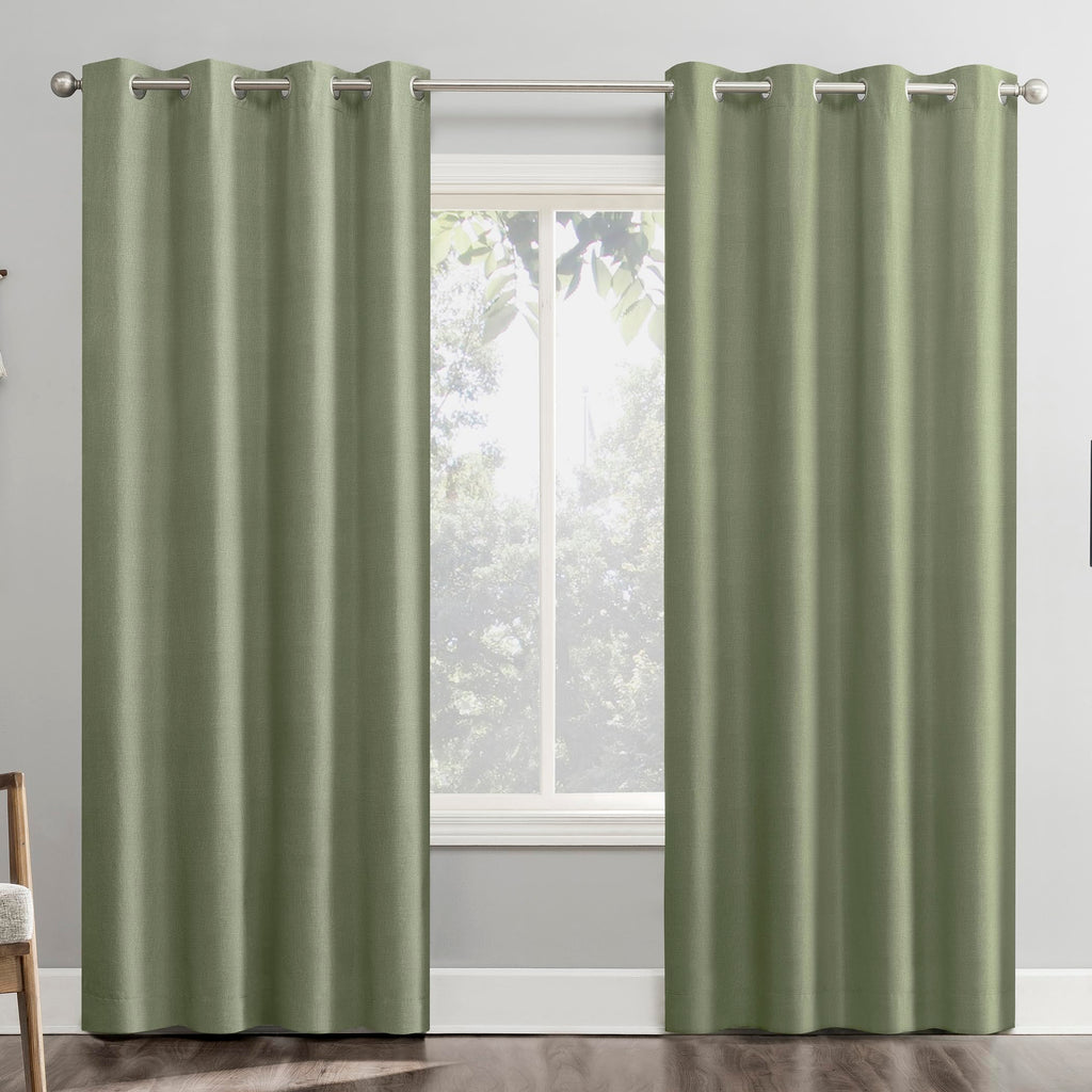 Sun Zero Columbia Thermal Insulated 100% Blackout Grommet Curtain Single Panel, 50" x 63", Cedar Orange