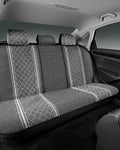 Road Comforts Baja Blanket Seat Covers Gray Diamond Bucket Seat Covers Low Back Full Set - Jacquard Fabric, Airbag Compatible, Universal Fits for Most Cars, Truck, SUV, Vans