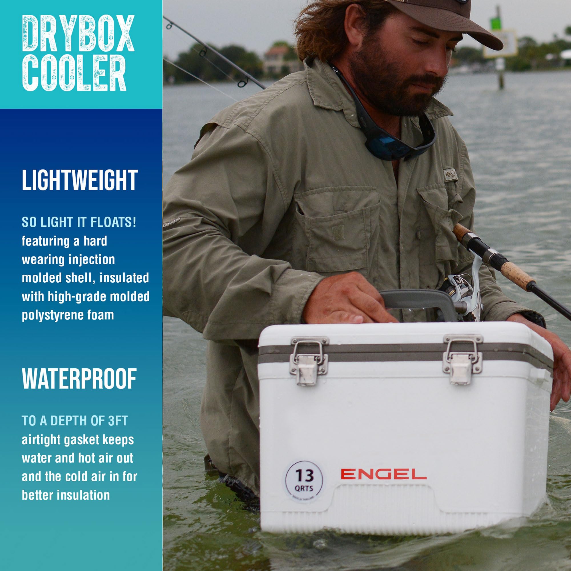 Engel UC30 30qt Leak-Proof, Air Tight, Drybox Cooler and Hard Shell Lunchbox