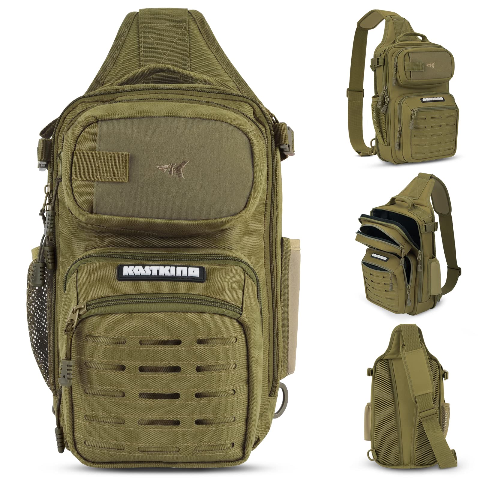 KastKing BlowBak Tactical Sling Tackle Bag-Lightweight Fishing Backpack Storge Fishing Gear and Equipment,Gift for Men