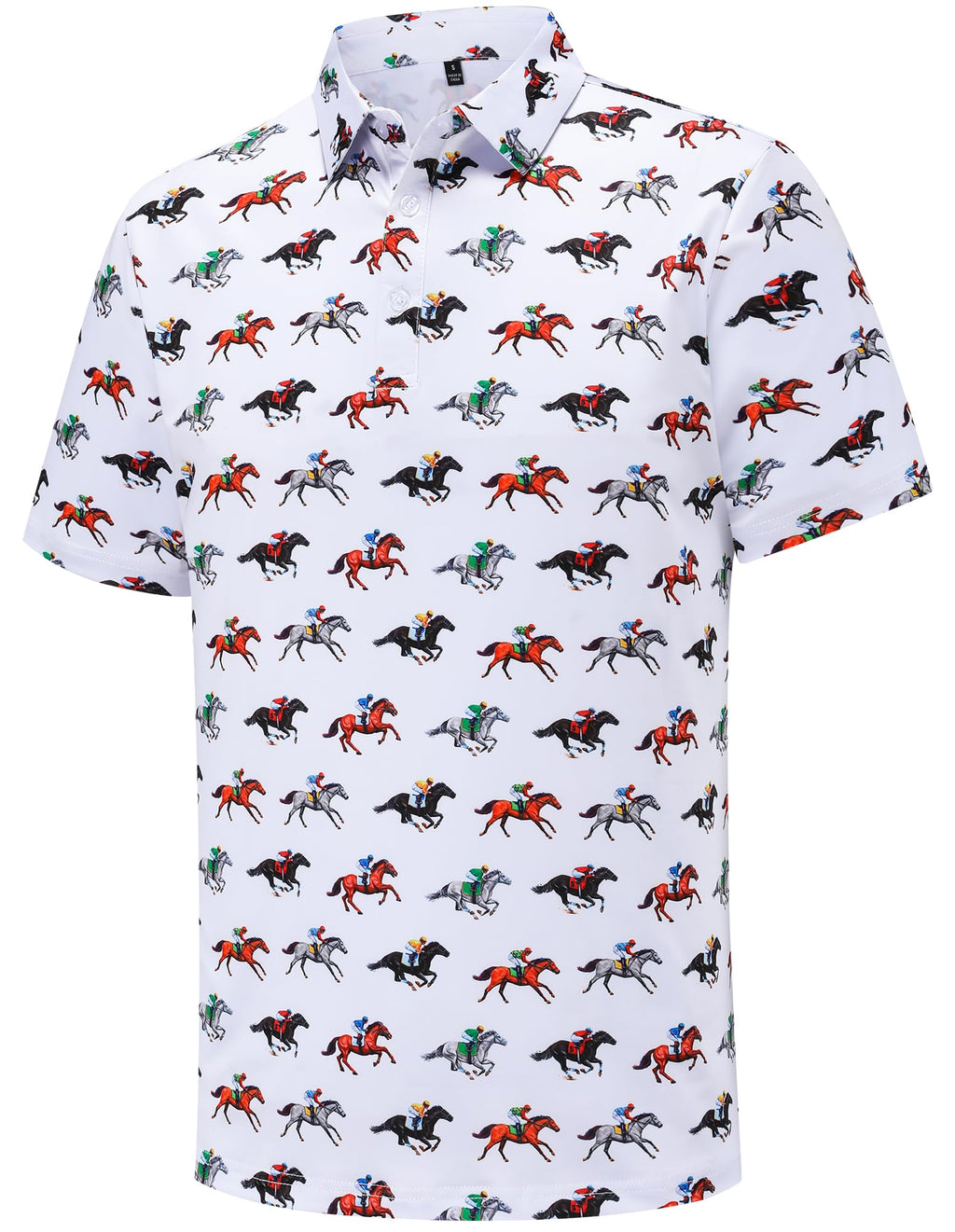 Men's Golf Polo Shirts Funny Golf Shirts for Men Performance Moisture Wicking Quick Dry Athletic Short Sleeve Shirts