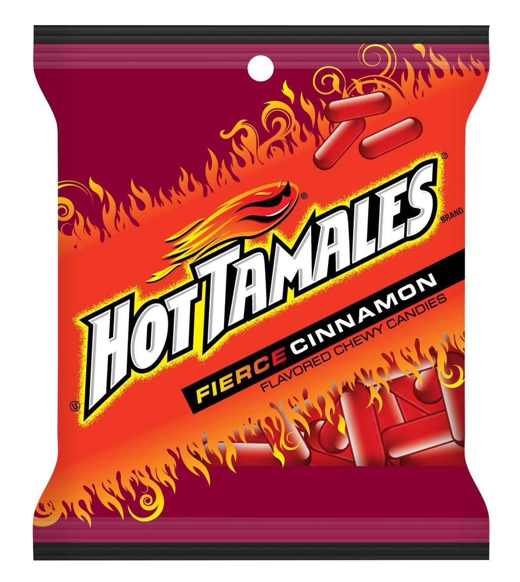 Hot Tamales Fierce Cinnamon Candy, 1 Pound Bulk Bag (Pack of 1) Cinnamon Candy, Gummy Candy, The Hampton Candy Company