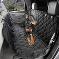 4Knines Dog Backseat Cover with Hammock for Cars, SUVs, and Trucks – Waterproof Layers, Nonslip Seat Protector, Durable Nylon Clips, K9 Shield with Heavy Duty Thread, (Extra Large, Grey)