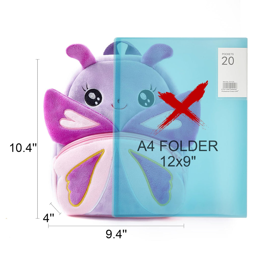 NICE CHOICE Cute Toddler Backpack Toddler Bag Plush Animal Cartoon Mini Travel Bag for Baby Girl Boy 2-6 Years(BB Unicorn)