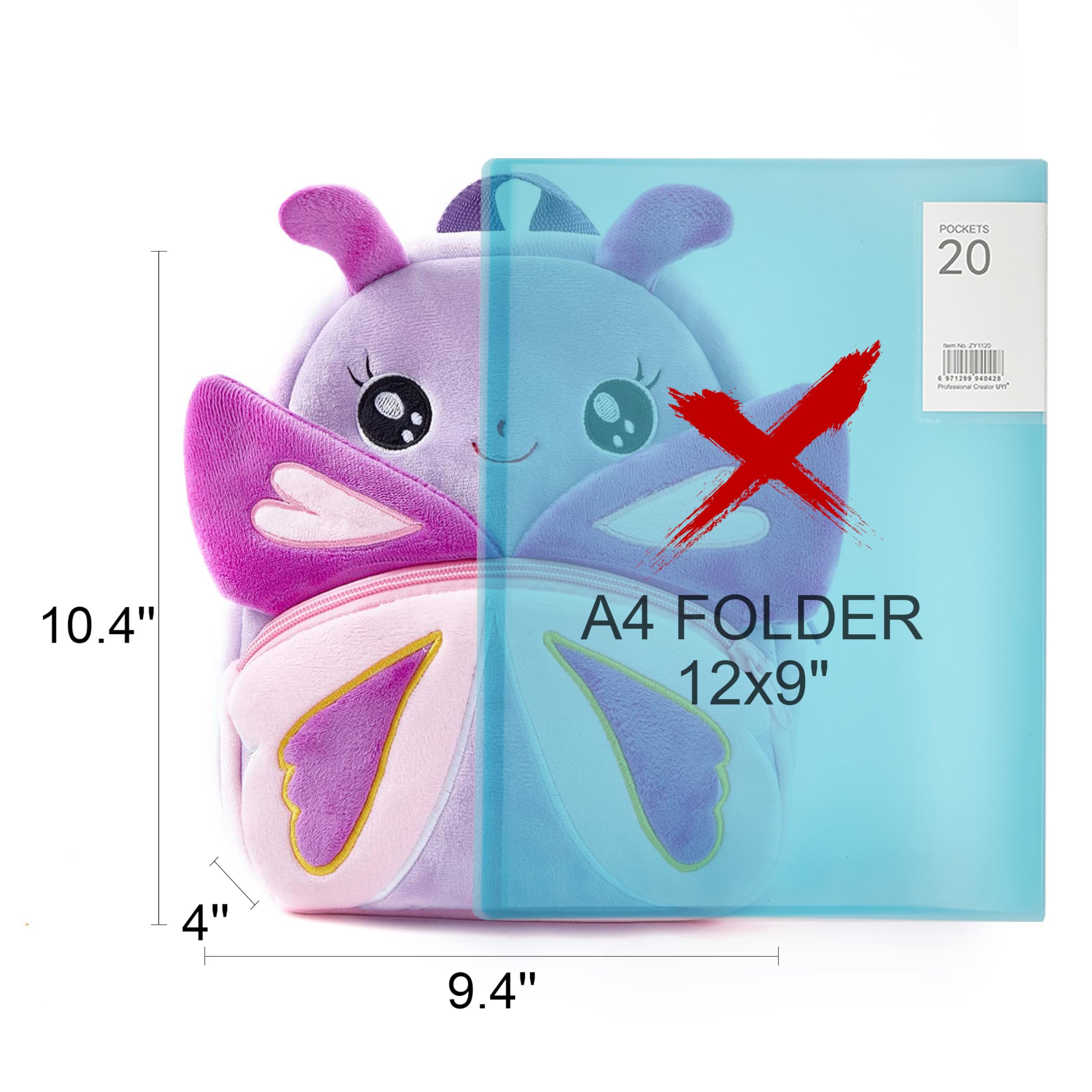 NICE CHOICE Cute Toddler Backpack Toddler Bag Plush Animal Cartoon Mini Travel Bag for Baby Girl Boy 2-6 Years(BB Unicorn)