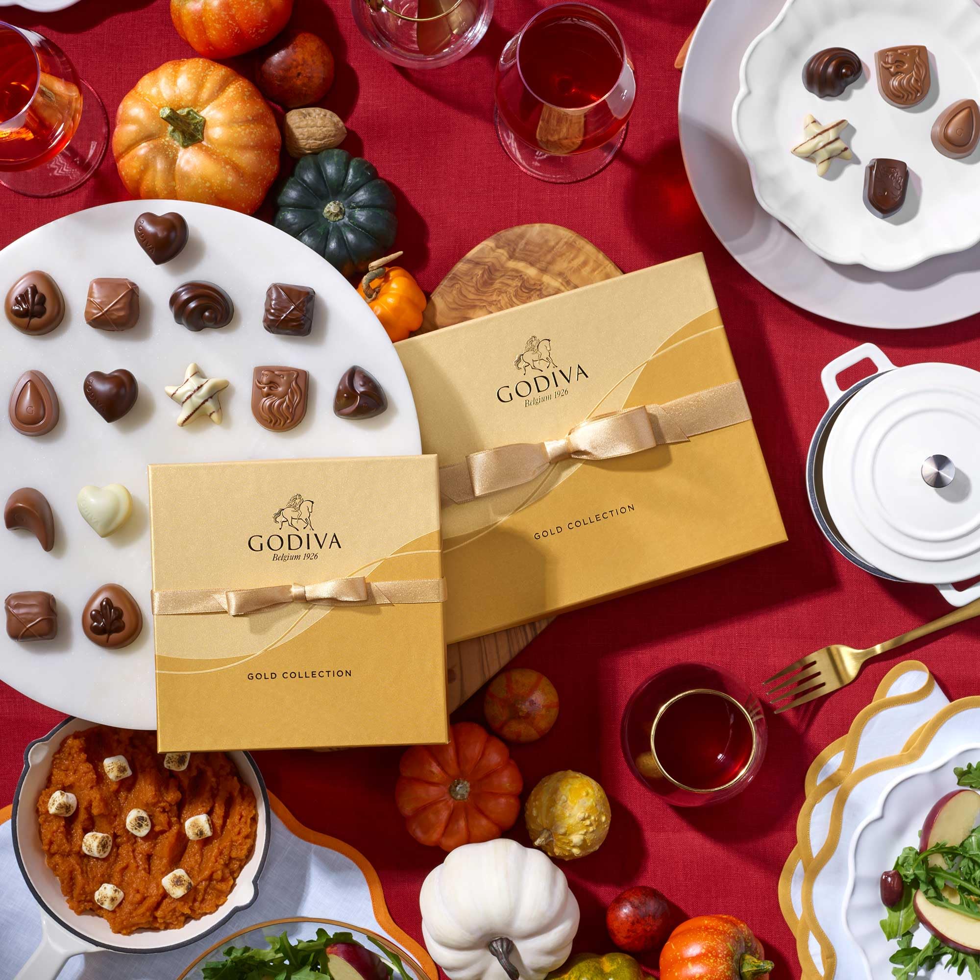 Godiva Chocolatier Gold Ribbon 9-Piece Assorted Chocolate Gift Box – Gourmet Chocolate Candy Variety Pack – Dark Caramel, Milk Chocolate, Nuts– Gift Basket for Congratulations, Birthday and Anniversary