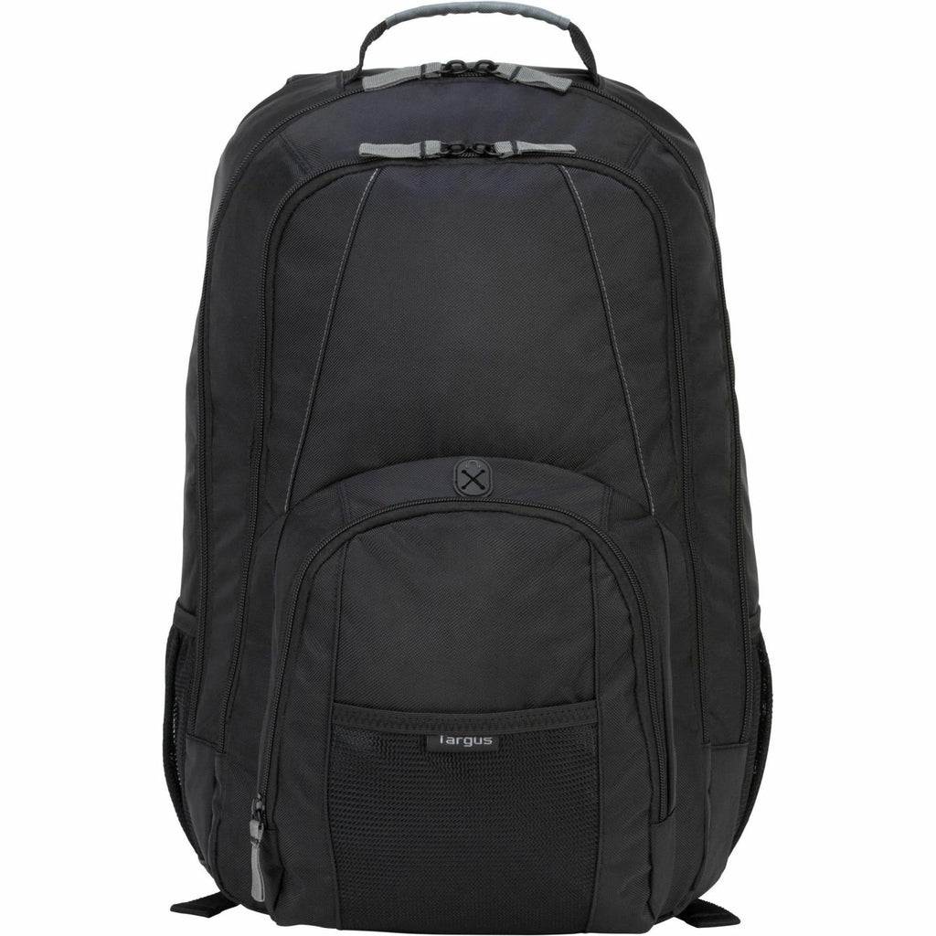 Targus 16 Inch Groove Laptop Backpack, Black - Fits Most Laptops up to 16", Water Resistant Travel Backpack for Business Commuters and Travel (CVR600)