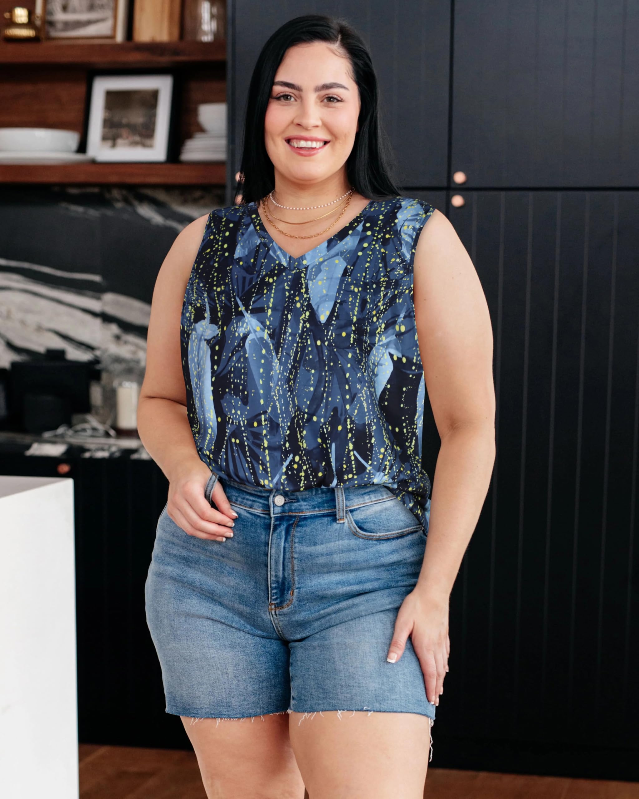 Plus Size Tanks Women Summer Top V Neck Sleeveless Top Loose Fit Tee Workout Shirts 2026