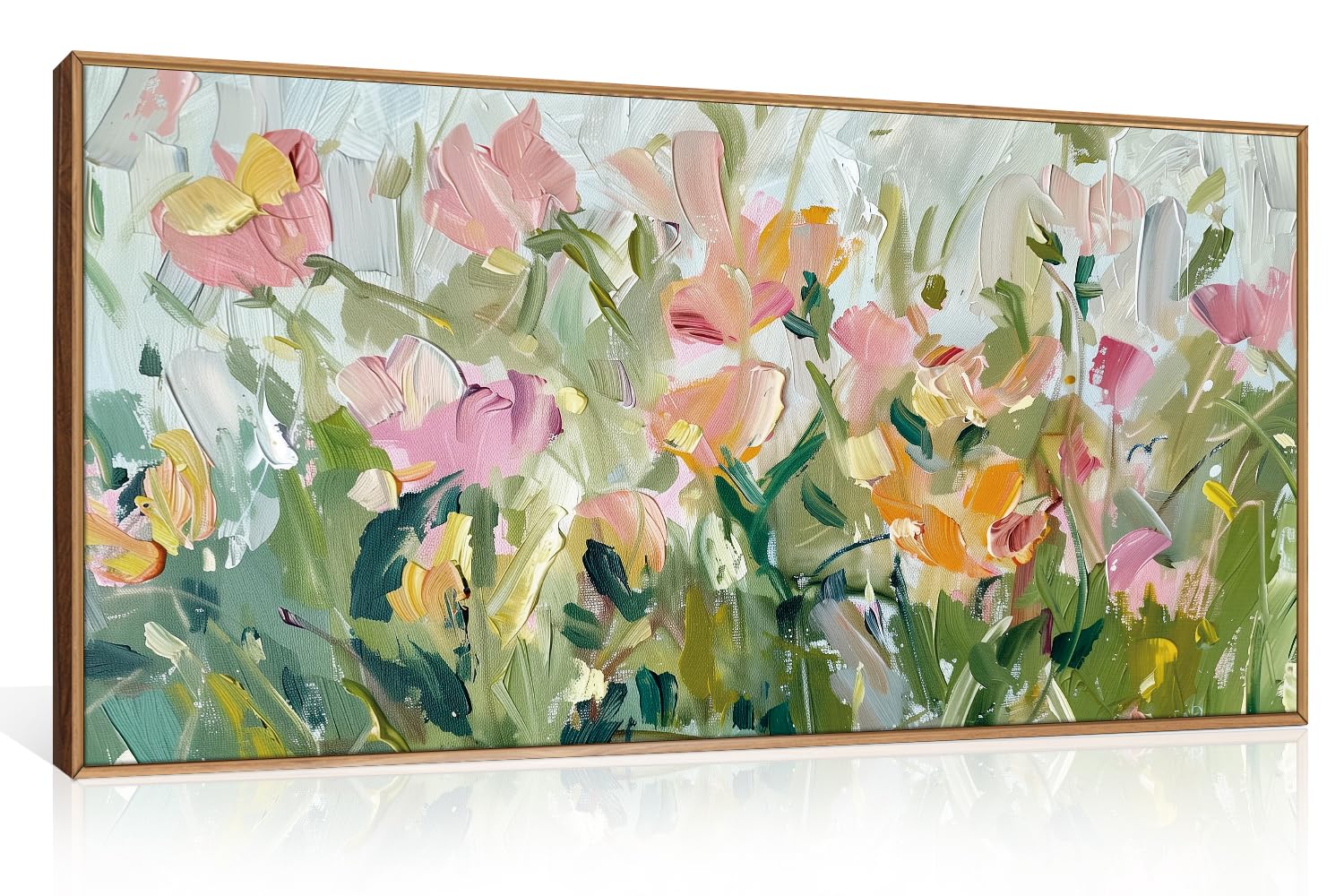 CHDITB Abstract Modern Framed Canvas Wall Art Set, Contemporary Artwork for Home Decor, Neutral Pastel Illustration Wall Painting, Nordic Minimal Zen Art Prints for Living Room Office-16 x24 x3