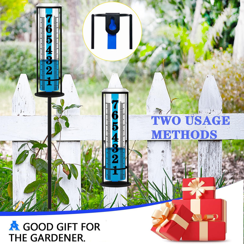 Weather Station with Rain Gauge Outdoor, Home Weather Stations Wireless Indoor Outdoor with Digital Rain Gauges, Thermometer, Barometer, Hygrometer, Atomic Clock, Weather Forecast, with 3 Sensor