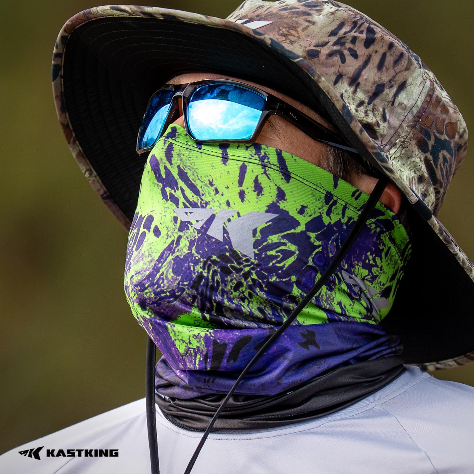 KastKing Sol Armis Neck Gaiter - UPF 50 Face Mask - UV Sun Protection Mask for Men & Women, Fishing, Hiking