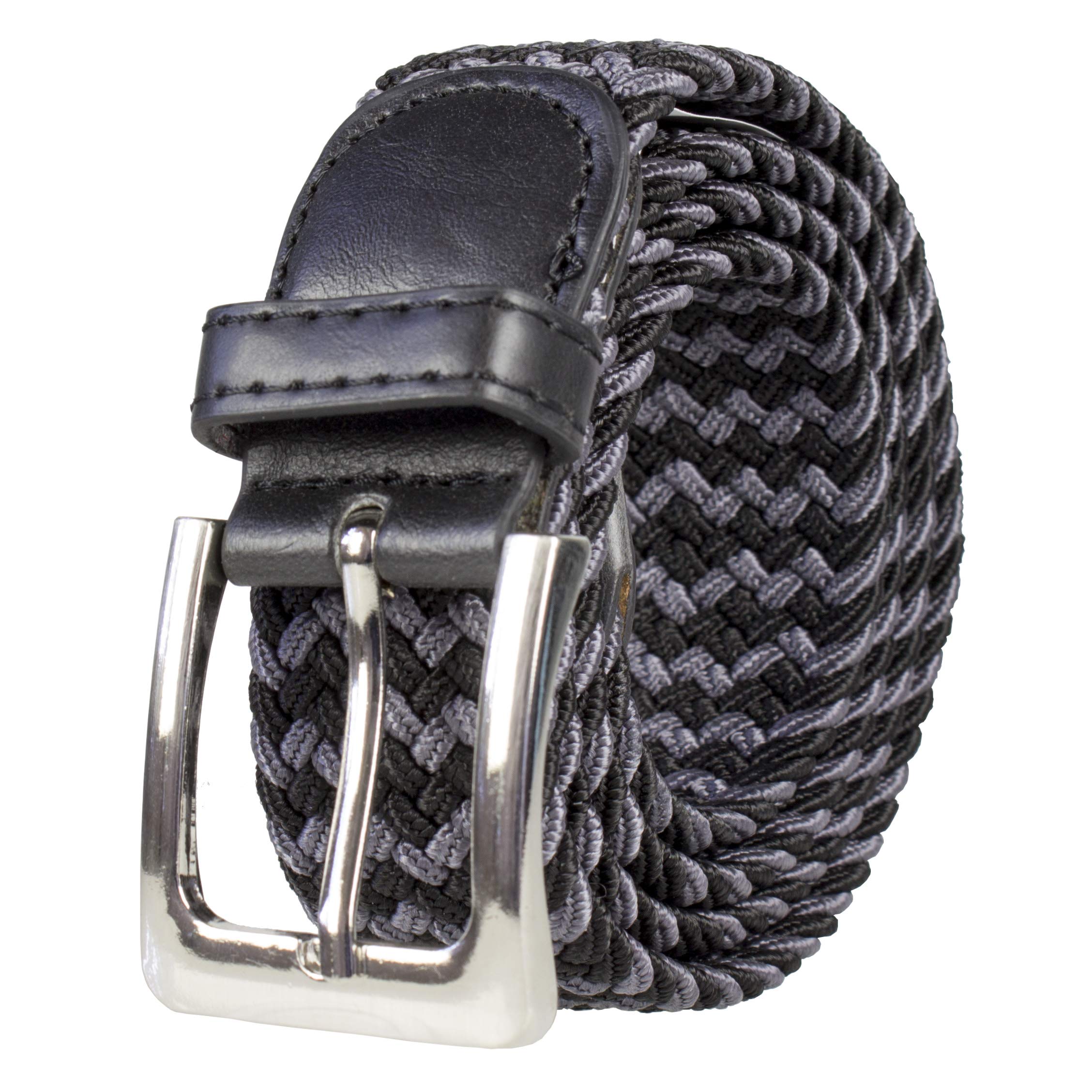 Gelante Canvas Elastic Fabric Woven Stretch Multicolored Braided Belts
